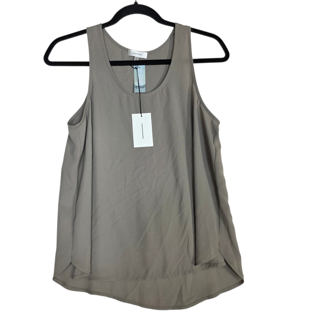 Aritzia Babaton Brodie modern Taupe Tank Top NWT